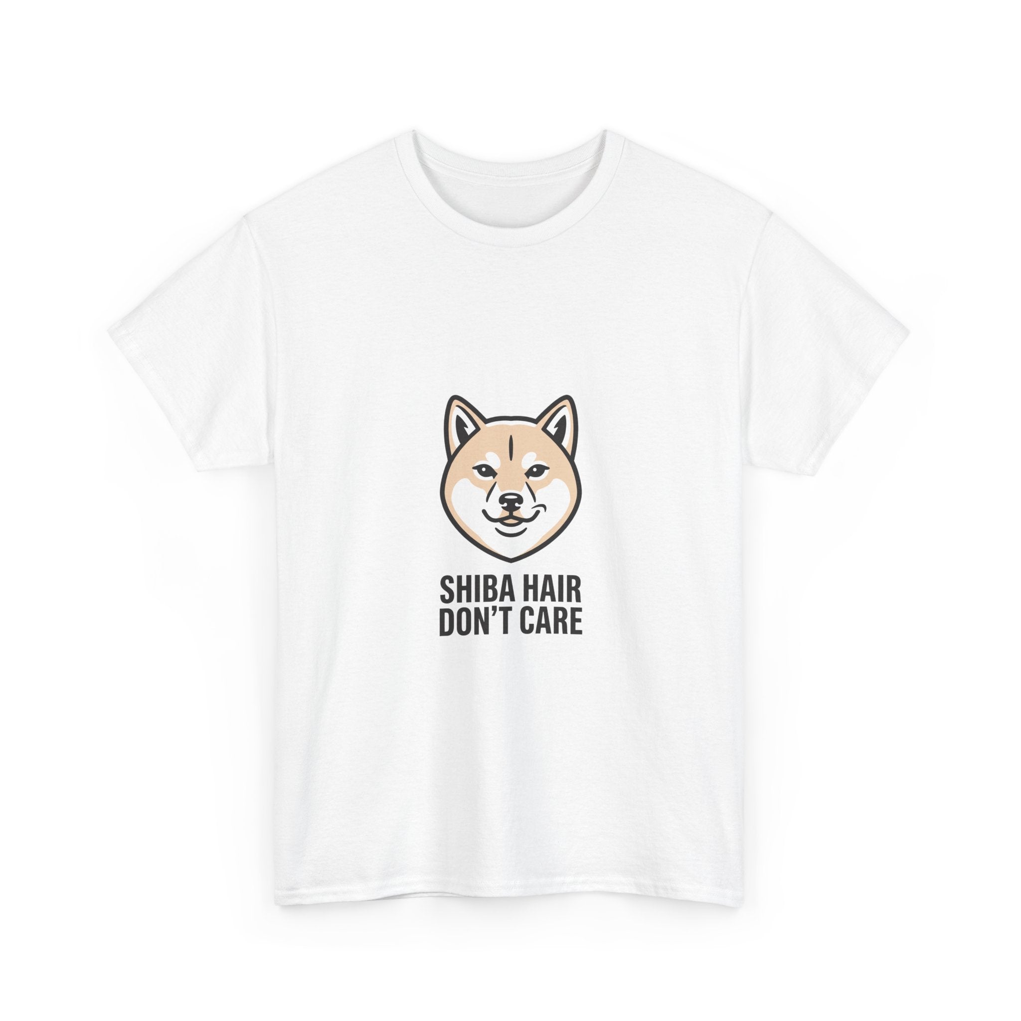 Shiba Hair Don't Care — Sassy Fluffy Shiba Inu Tee | Petsy Square