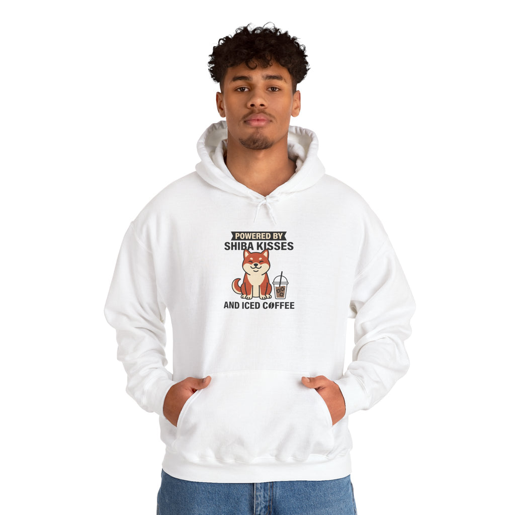 Powered By Shiba Kisses And Iced Coffee — Cozy Dog Hoodie | Petsy Square
