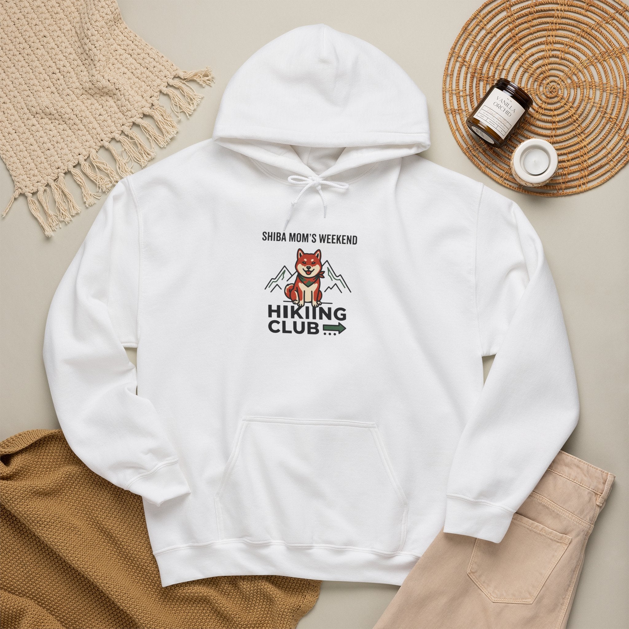 Shiba Mom's Weekend Hiking Club — Cozy Shiba Inu Hoodie | Petsy Square