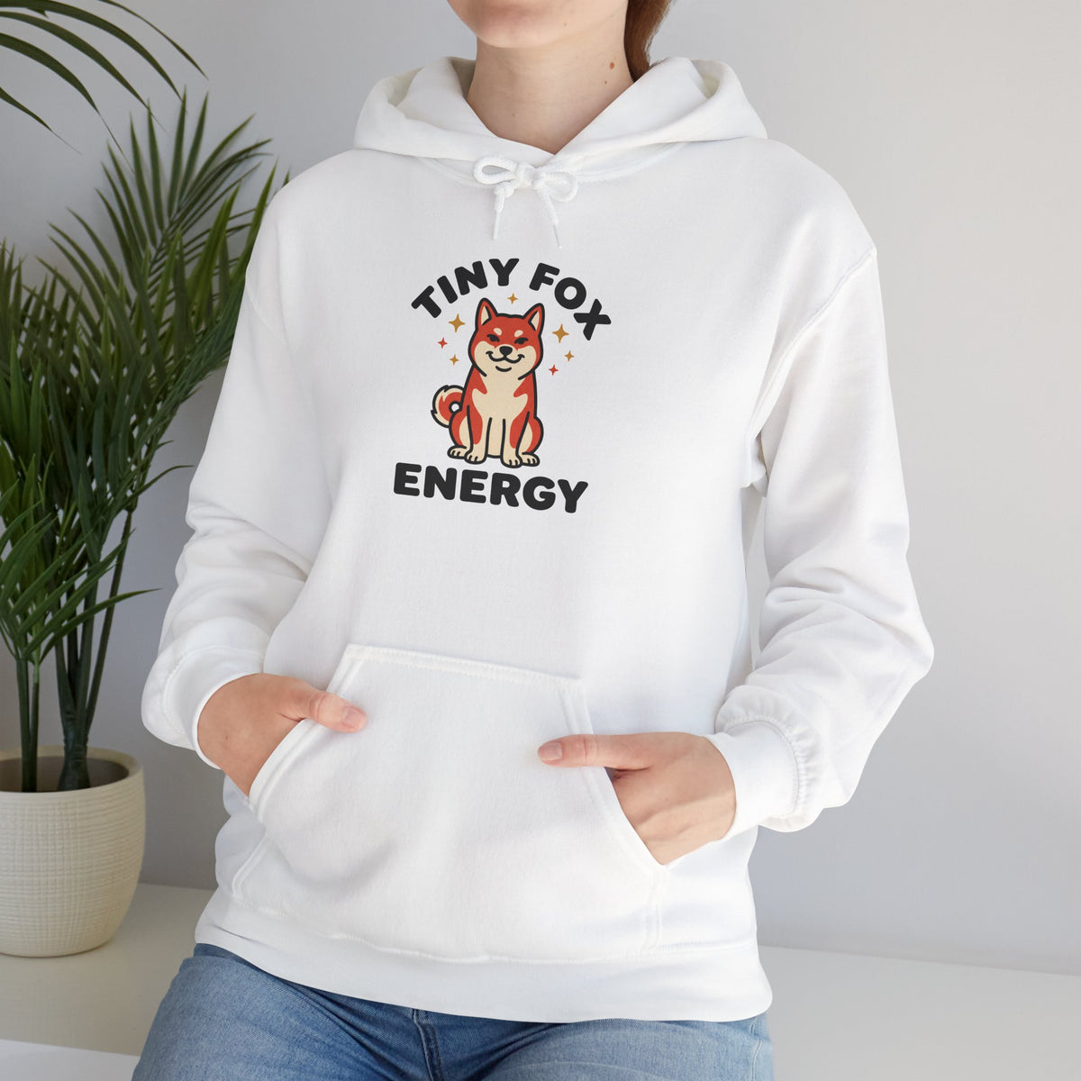 Tiny Fox Energy — Cozy Shiba Inu Hoodie | Petsy Square