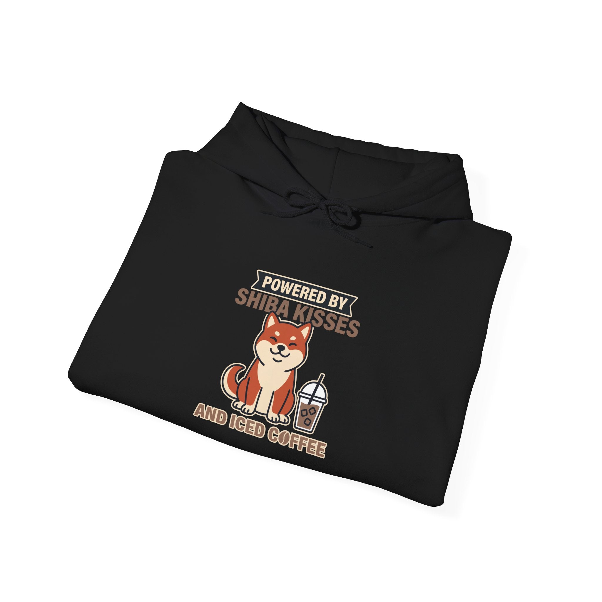 Powered By Shiba Kisses And Iced Coffee — Cozy Dog Hoodie | Petsy Square