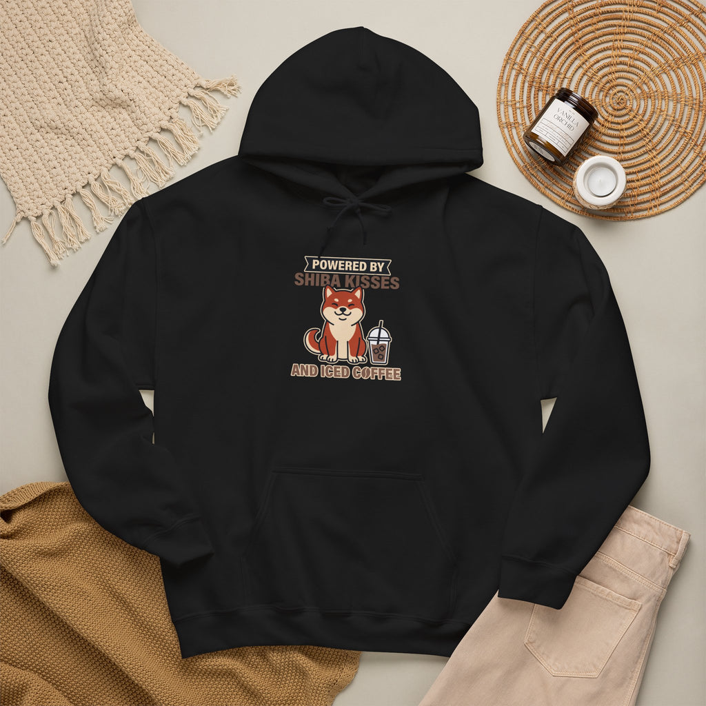 Powered By Shiba Kisses And Iced Coffee — Cozy Dog Hoodie | Petsy Square