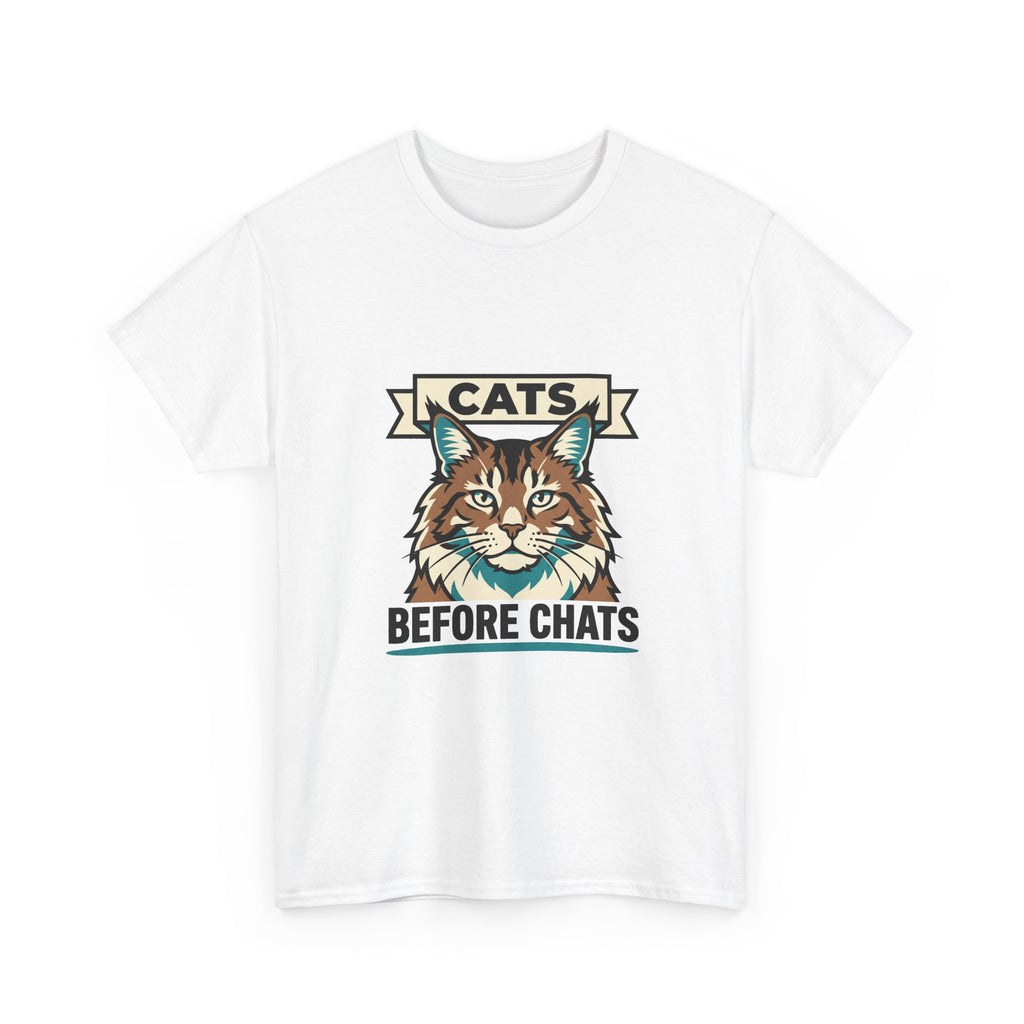 Cats Before Chats — Funny Introvert Cat Lover Tee | Petsy Square