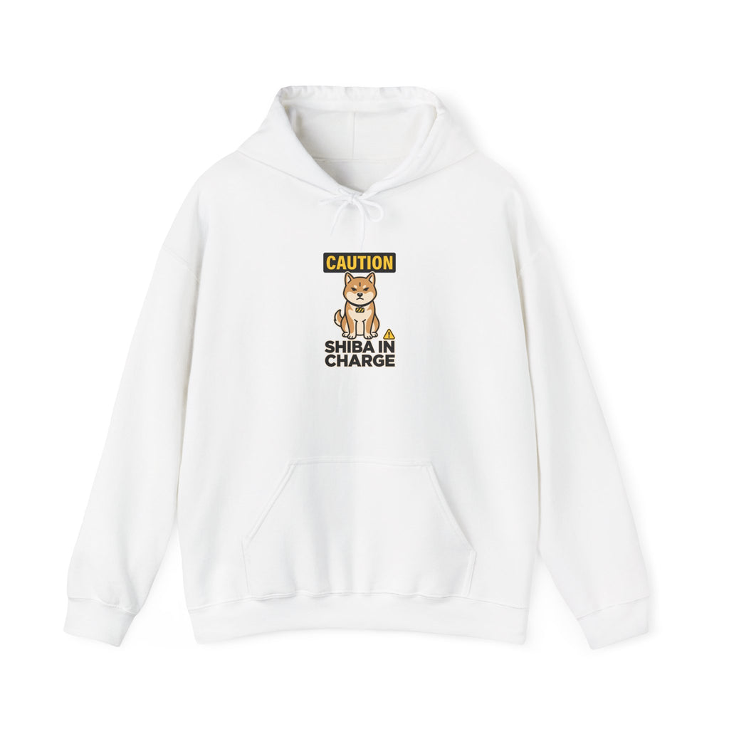 Caution Shiba In Charge — Cozy Funny Shiba Inu Hoodie | Petsy Square