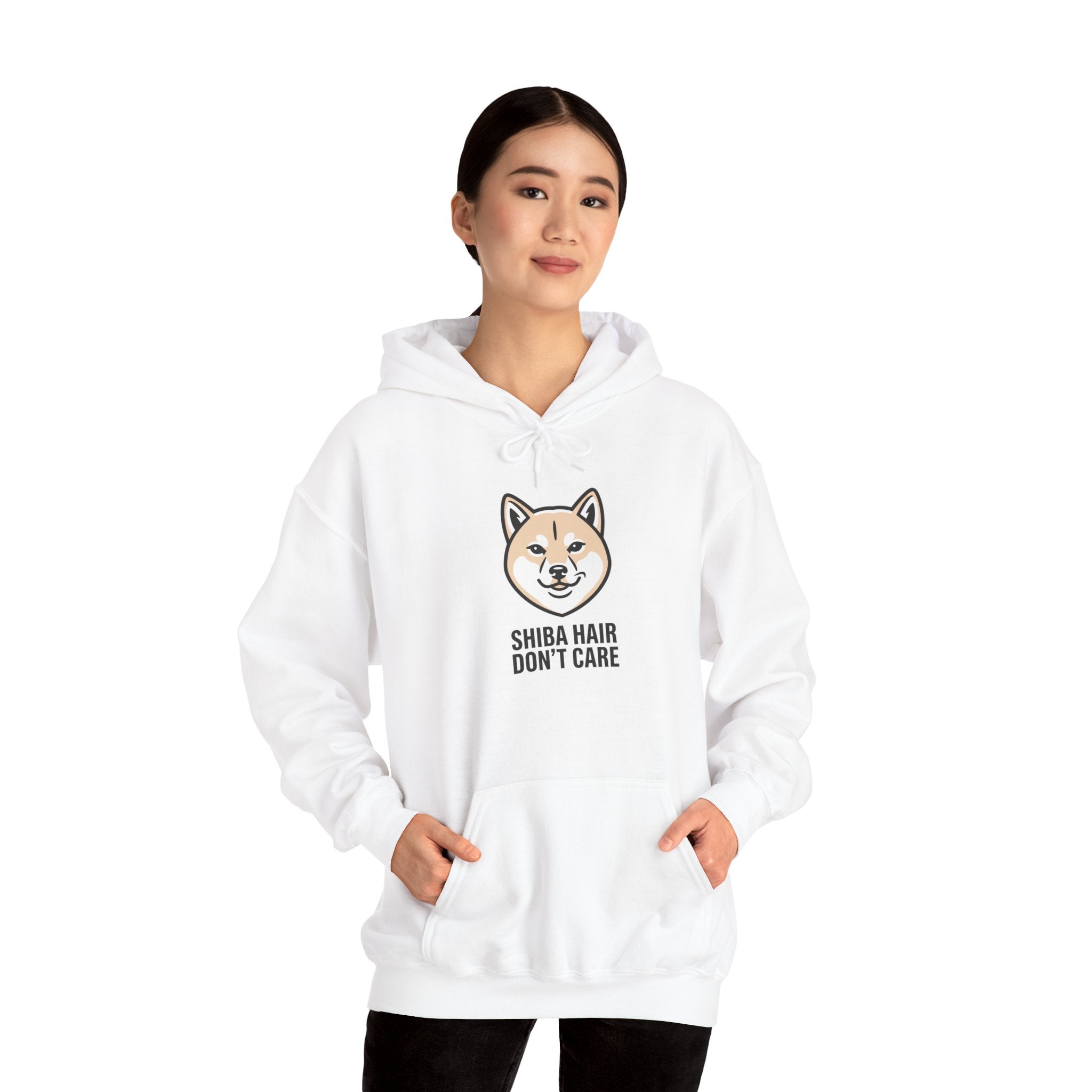 Shiba Hair Don't Care — Sassy Fluffy Shiba Hoodie | Petsy Square