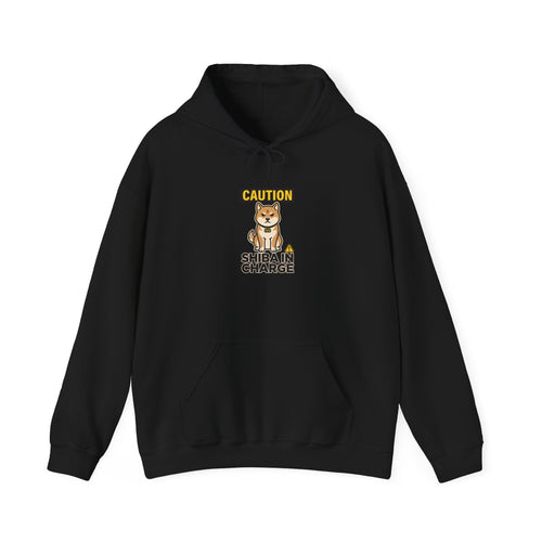 Caution Shiba In Charge — Cozy Funny Shiba Inu Hoodie | Petsy Square