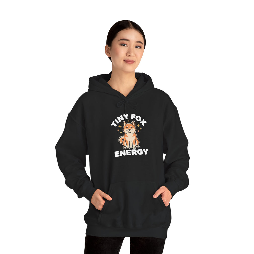 Tiny Fox Energy — Cozy Shiba Inu Hoodie | Petsy Square
