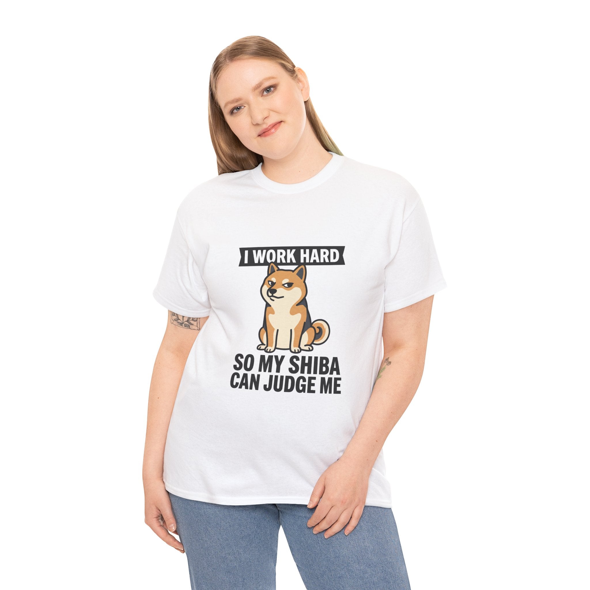 I Work Hard So My Shiba Can Judge Me — Funny Shiba Tee | Petsy Square