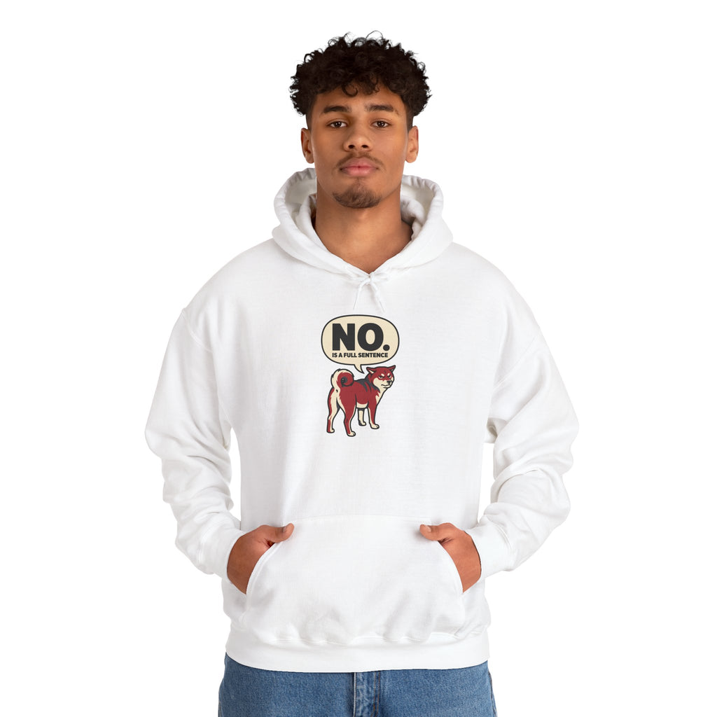 No Is A Full Sentence — Cozy Shiba Hoodie | Petsy Square