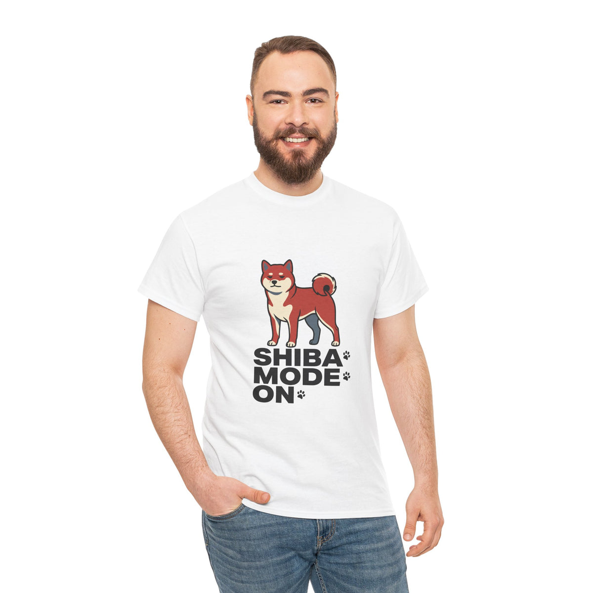 Shiba Mode On — Funny Shiba Inu Dog Tee | Petsy Square