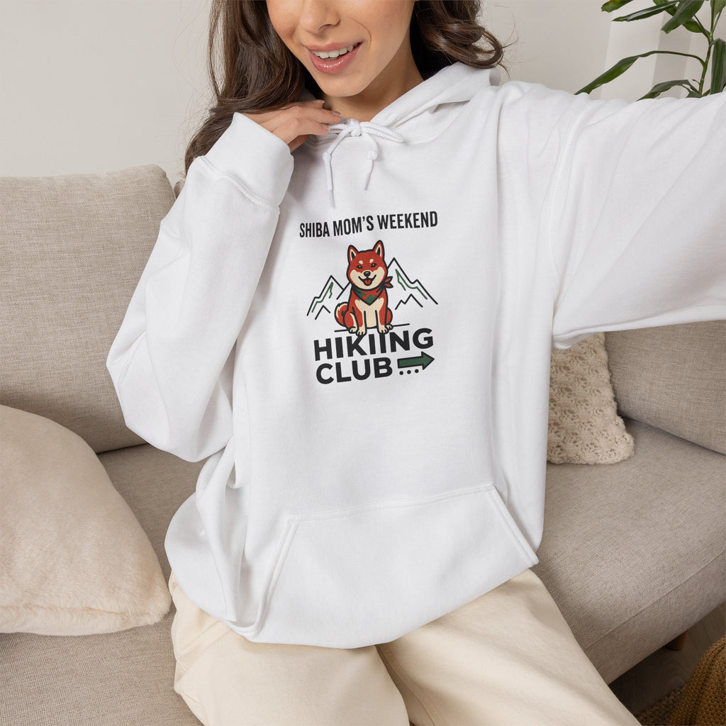 Shiba Mom's Weekend Hiking Club — Cozy Shiba Inu Hoodie | Petsy Square