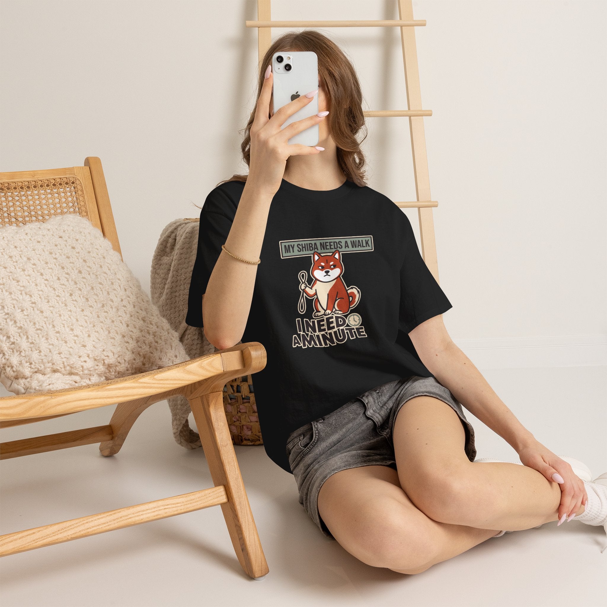 My Shiba Needs A Walk I Need A Minute — Funny Dog Tee | Petsy Square