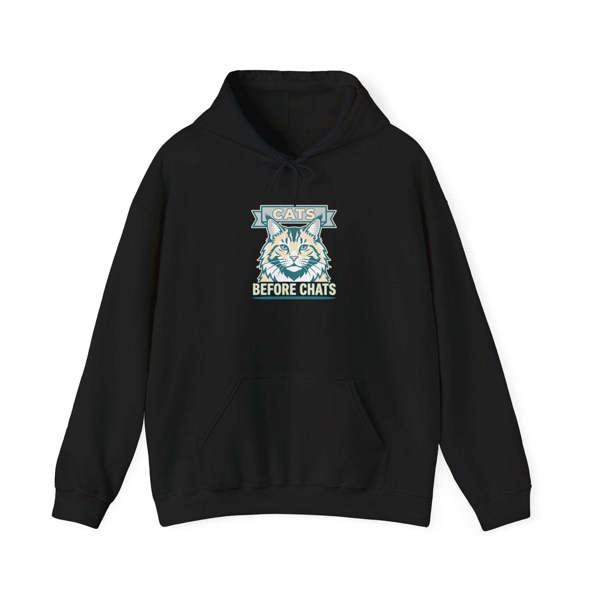 Cats Before Chats — Cozy Introvert Cat Lover Hoodie | Petsy Square