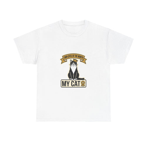 Employee Of The Month: My Cat — Funny Cat Tee | Petsy Square