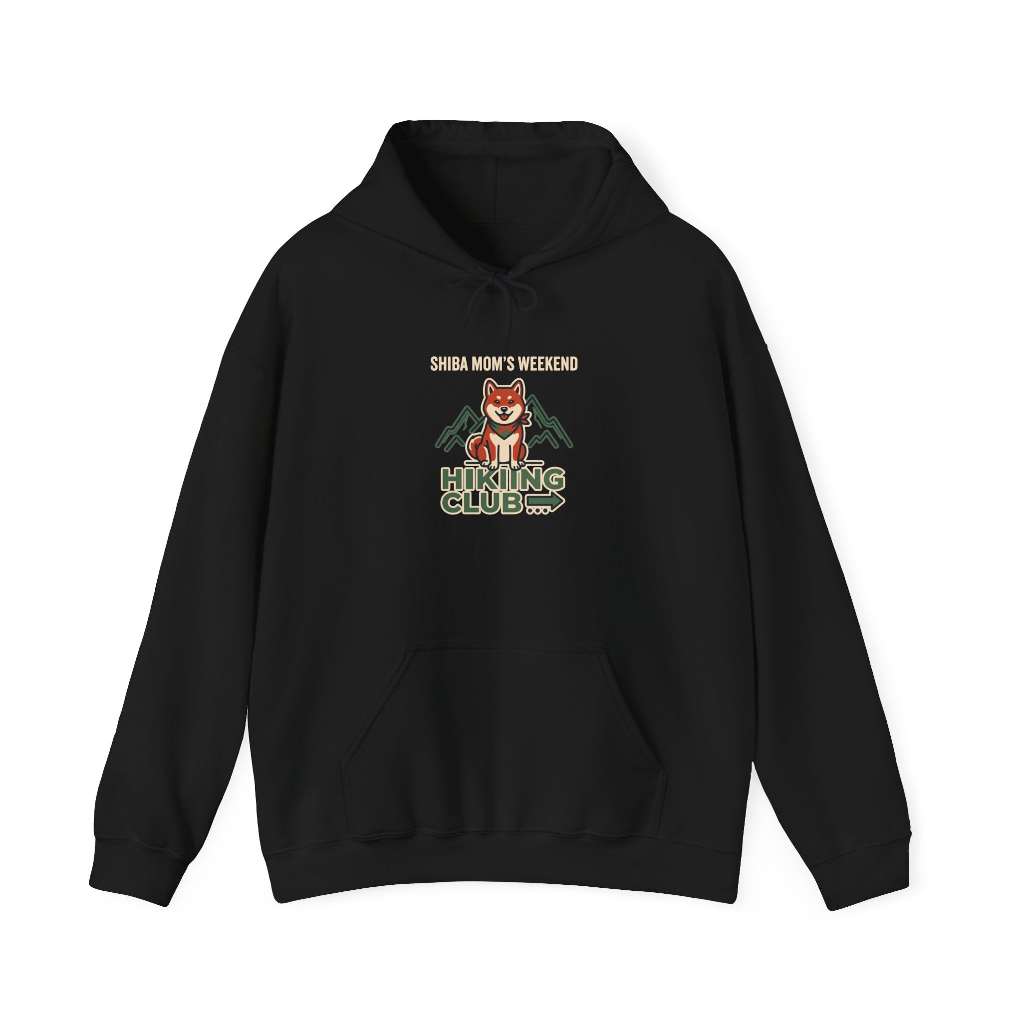 Shiba Mom's Weekend Hiking Club — Cozy Shiba Inu Hoodie | Petsy Square