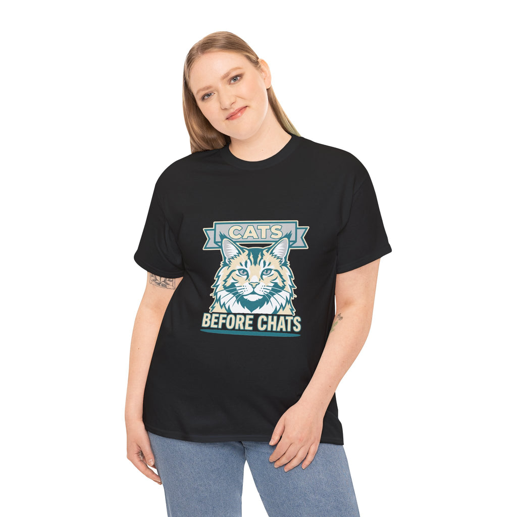Cats Before Chats — Funny Introvert Cat Lover Tee | Petsy Square