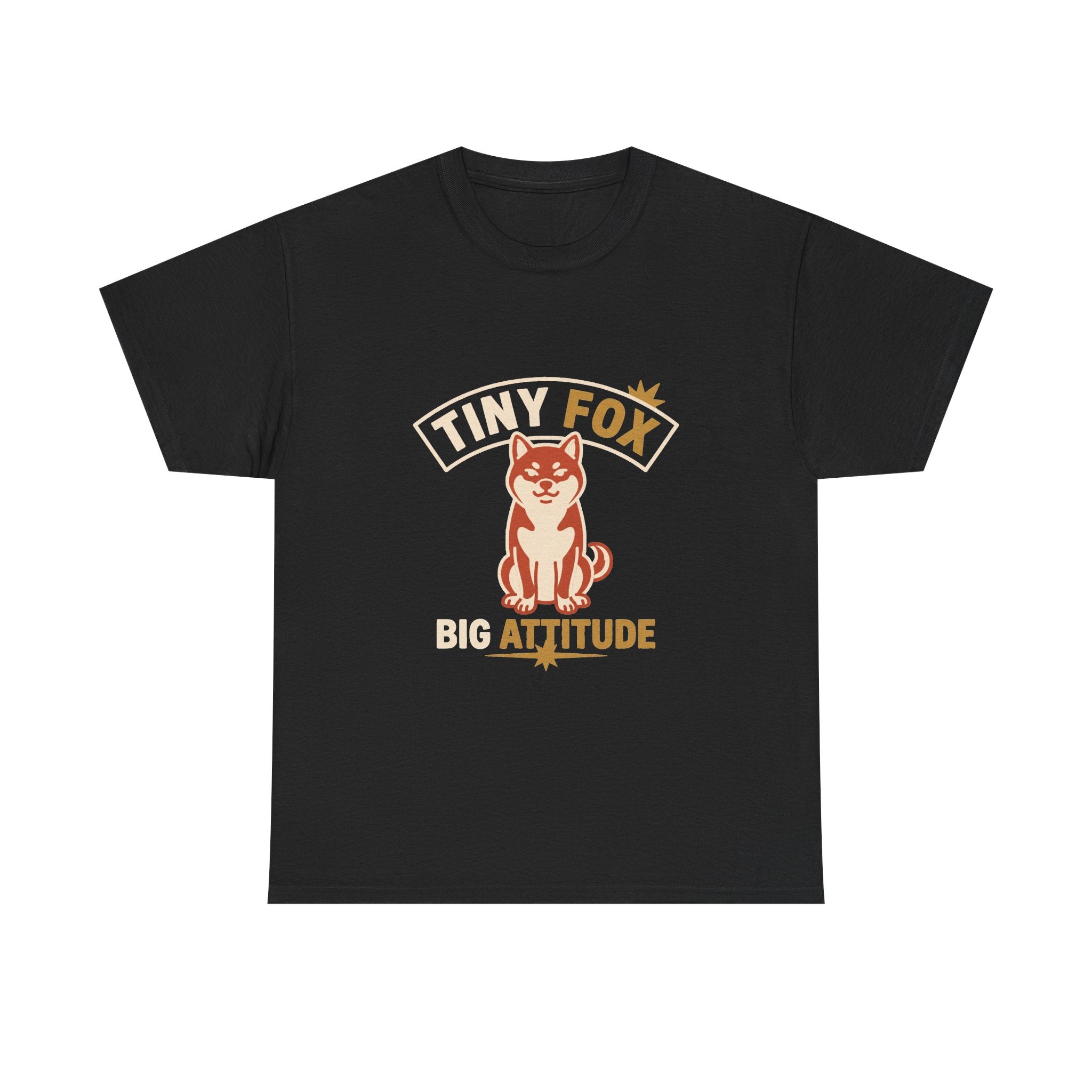 Tiny Fox Big Attitude — Funny Shiba Inu Dog Lover Tee | Petsy Square