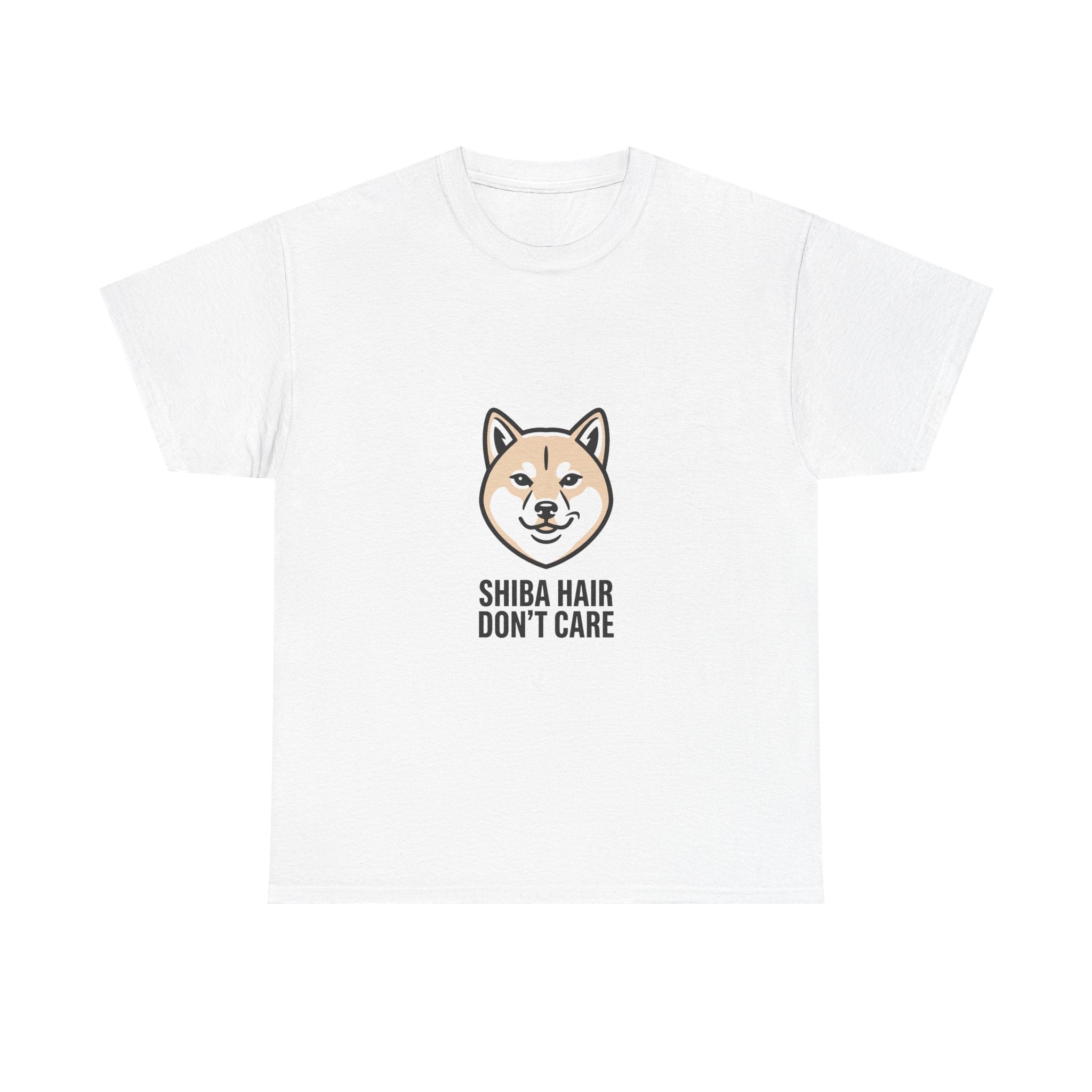 Shiba Hair Don't Care — Sassy Fluffy Shiba Inu Tee | Petsy Square